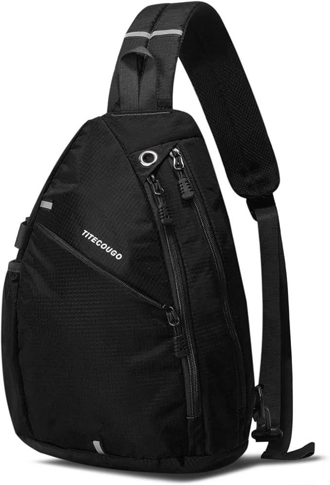 TITECOUGO Sling Bag Crossbody Shoulder Outdoor Travel Hiking Backpack for Women & Men
