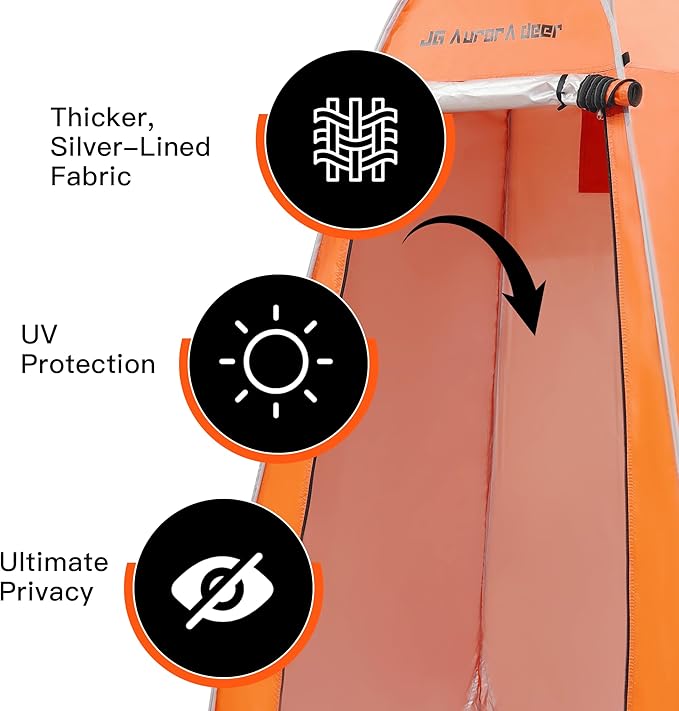 Pop Up Privacy Shower Tent Portable Tent Changing Room Camping Toilet Dressing Roomwith Window for Camping Beach Hiking Fishing with Carry Bag