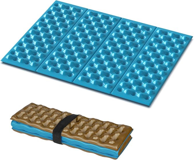 Foam Seat Mat for Camping, Foldable Seat Pat Cushion,Waterproof IXPE Sitting Pad for Outdoor Camping, Stadium,Backpacking Travel,Hikking,Picnic,Stadiums and Bleachers
