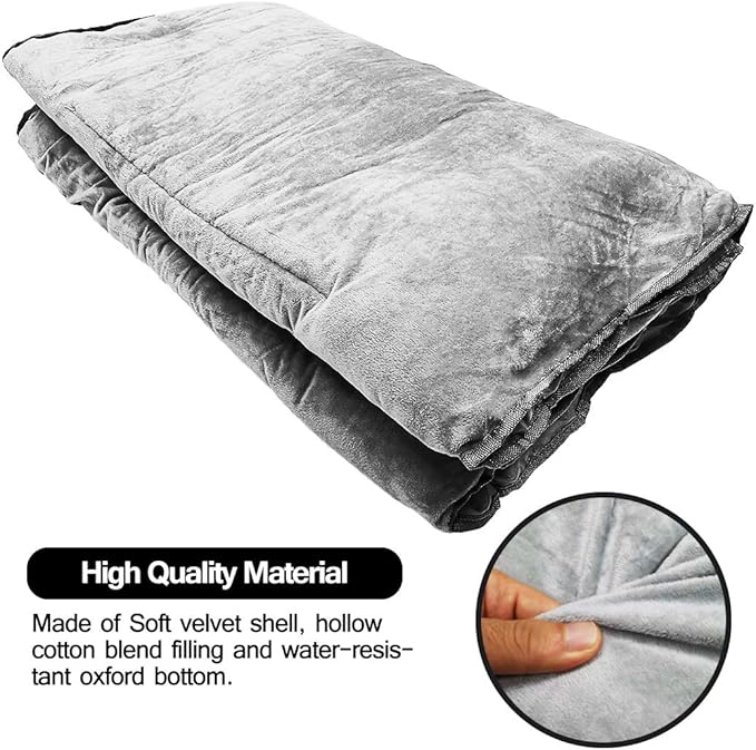 Sleeping Cot Pads (75" x 28") with Elastic Straps Portable for Outdoor & Hiking, Cotton Soft Thick Camping Cot Pad,Waterproof