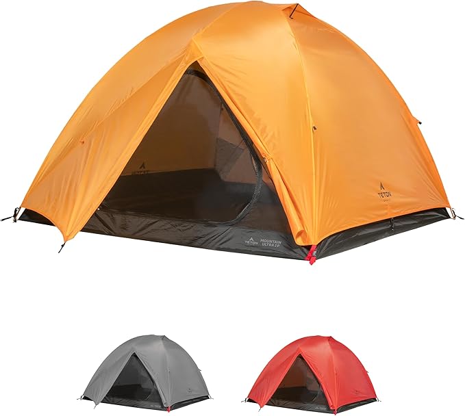 TETON Sports Mountain Ultra Tents, 1-4 Person Backpacking Tent, Lightweight, Perfect for Camping, Hiking and Backpacking – Waterproof and Built to Last