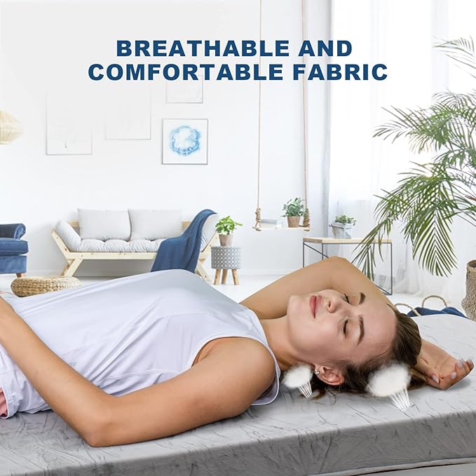 KingChii Cover for Memory Foam Camping Mattress Pad Velvet Cover Outdoor Mat Sleeping Pad