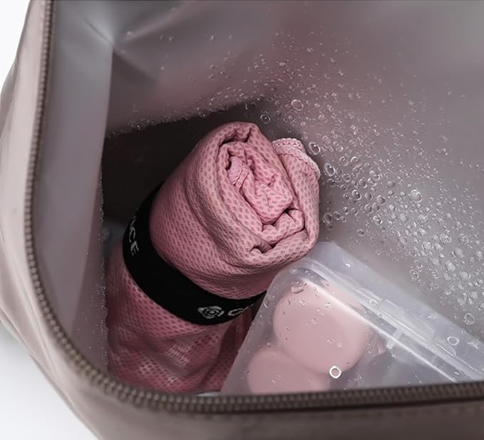 Swimming Bag Dry Wet Separation Female Sports Fitness Bag Waterproof Travel Storage Bag Yoga Bag Travel Backpack (black)