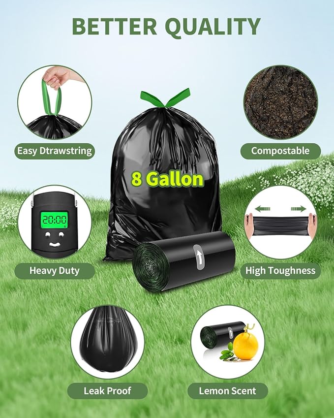 Camping Toilet Bags Poo Gel Set, Portable Toilet Bags with Camping Toilet Gel, Composting Toilet Bags Poo Gel for Portable Toilet Camping Outdoor Hiking Emergency Toilet