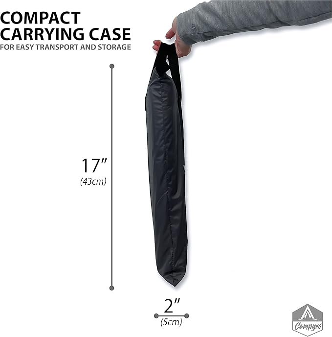 Tent & RV Camping Organizer with Zippered Flap, 9-Shelf Storage. RV Shoe Organizer, Dining Tent Organizer. Organize Any Other Camp Gear/Accessories (Patented - Licensed)