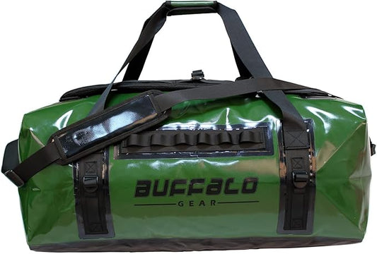 Buffalo Gear Waterproof Duffel Bag Waterproof Duffle Bag 120L Large Dry Bag to Keep Your Gear Dry for Travel Hunting Camping Boating Motorcycling