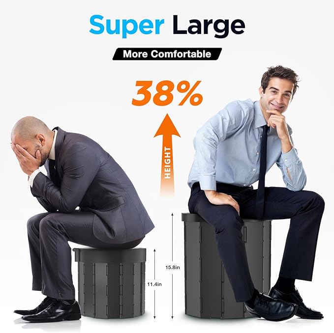 PANKAY Portable Toilet with Pop up Privacy Tent & Portable Shower for Camping