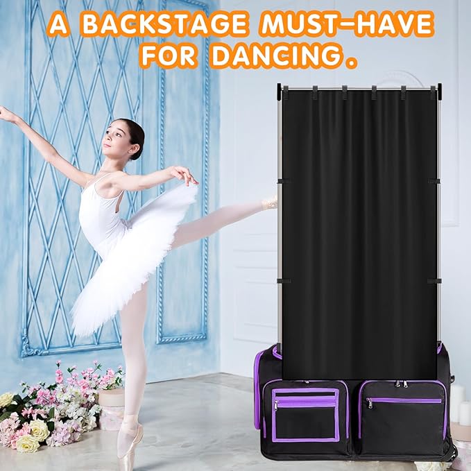 Privacy Curtain for Dance Bag,Portable Privacy Screen for Women Girl Competition Dance Bag,Changing Room for Rolling Dance Garment Bag Accessories,Camping 1 Pack