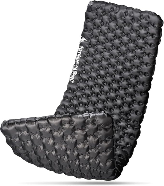 OneTigris Obsidian Ultralight Sleeping Pad, 5.2R Insulated, Inflatable Camping Backpacking Sleeping Mat Weighs 2.05lb, 74.4" x 24.8"