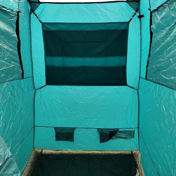 Outdoor Double Shower Tent Changing Room Privacy Portable Camping Shelters Oversize Space Instant Pop Up Privacy Tents for Camping