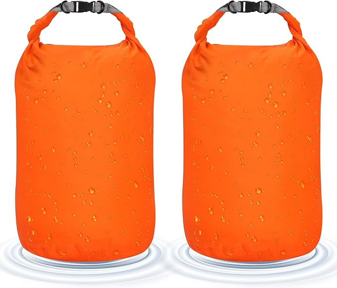 Desoto Waterproof Dry Bag 2 packs, 2L/5L/10L/20L/40L/70L Dry Sack Lightweight Portable, Dry Storage Bag to Keep Gear Dry Clean for Kayaking, Gym, Hiking, Swimming, Camping