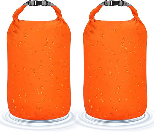 Desoto Waterproof Dry Bag 2 packs, 2L/5L/10L/20L/40L/70L Dry Sack Lightweight Portable, Dry Storage Bag to Keep Gear Dry Clean for Kayaking, Gym, Hiking, Swimming, Camping