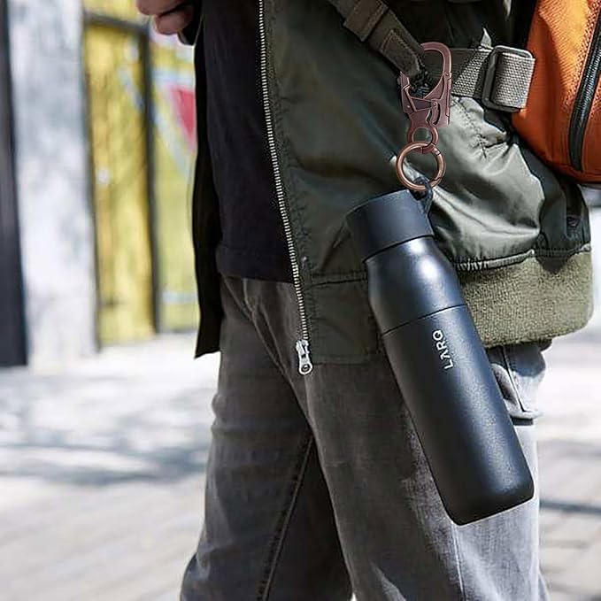 Ahiller Muscular Carabiner Hook，3.1" Alloy Thick Keychain Clip for Man, Outdoor Camping, Hiking Accessories, Key Ring