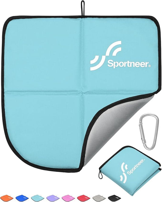 Sportneer Sitting Pad, Sit Pads for Backpacking Portable Camping Sit Pad Waterproof Folding Pad Stadium Seat Pad for for Camping Picnics Hiking