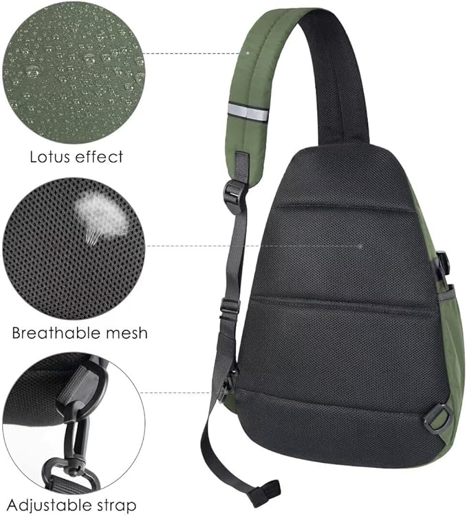 TITECOUGO Sling Bag Crossbody Shoulder Outdoor Travel Hiking Backpack for Women & Men