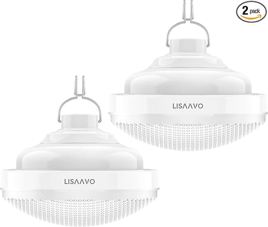 Tent Light Rechargeable 2400mAh Waterproof for Camping,Outdoor,Power Outage(2 Pack)