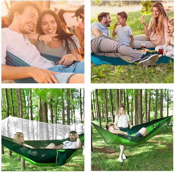 Camping Hammock, Lightweight Portable Hammock with Mosquito Net,Hammock with Bug Net,Tree Hammocks for Outside,Travel Hammock,Hammock Camping for Traveling Hiking