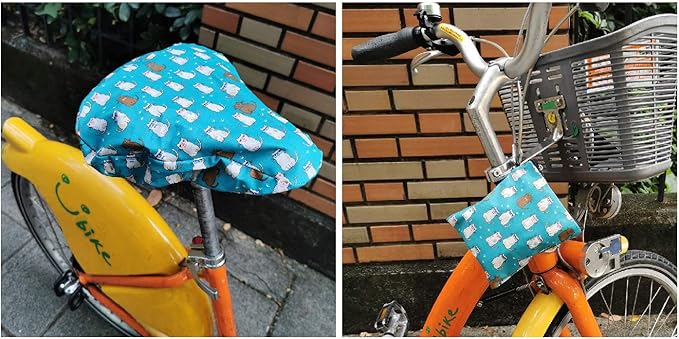 Tainada Water Resistant Bike Seat Bicycle Rainproof Dustproof Saddle Cover with Portable Storage Bag