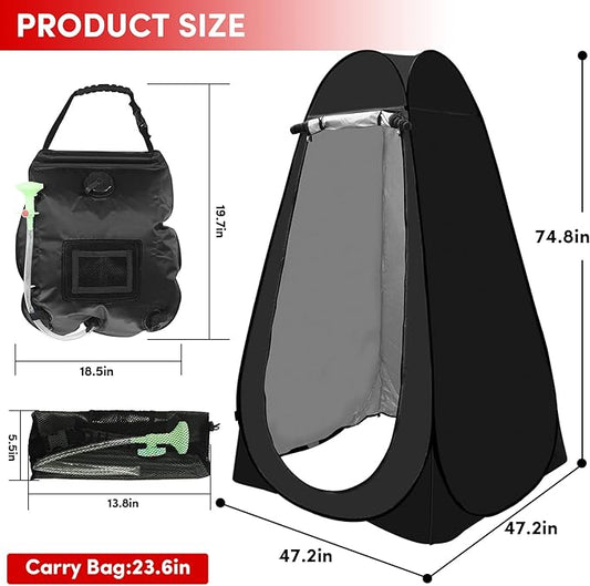Pop Up Privacy Tent Shower Tent Changing Tent Portable Outdoor Camping Bathroom Toilet Tent Changing Dressing Room Privacy Shelters Room for Hiking and Beach Sun Shelter Picnic Fishing- Waterproof