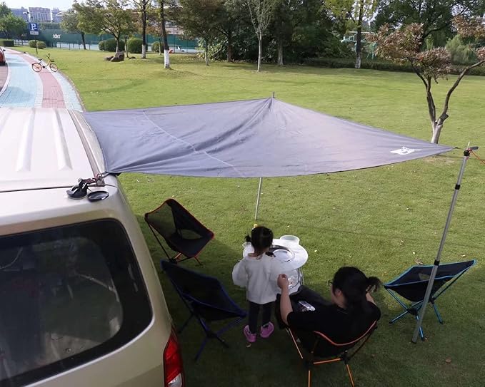 Hikeman Tent Footprint - Waterproof Camping Tarp, Heavy Duty Tent Floor Saver, Ultralight Ground Sheet Mat for Hiking, Backpacking, Hammock, Beach - Storage Bag Included(XXL-95”x83”)