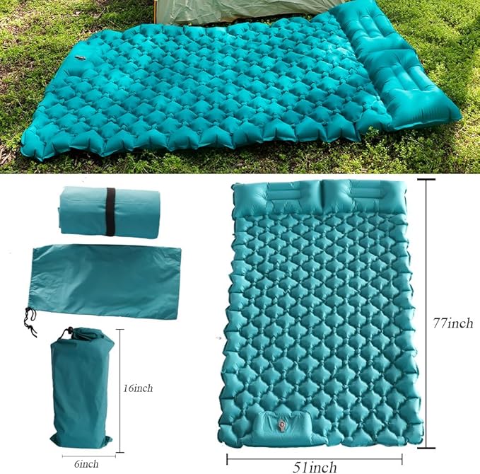 Sleeping Pad Ultralight Inflatable Sleeping Pad for Camping，Built-in Pump, Ultimate for Camping, Hiking,Lightweight Inflatable Sleeping pad