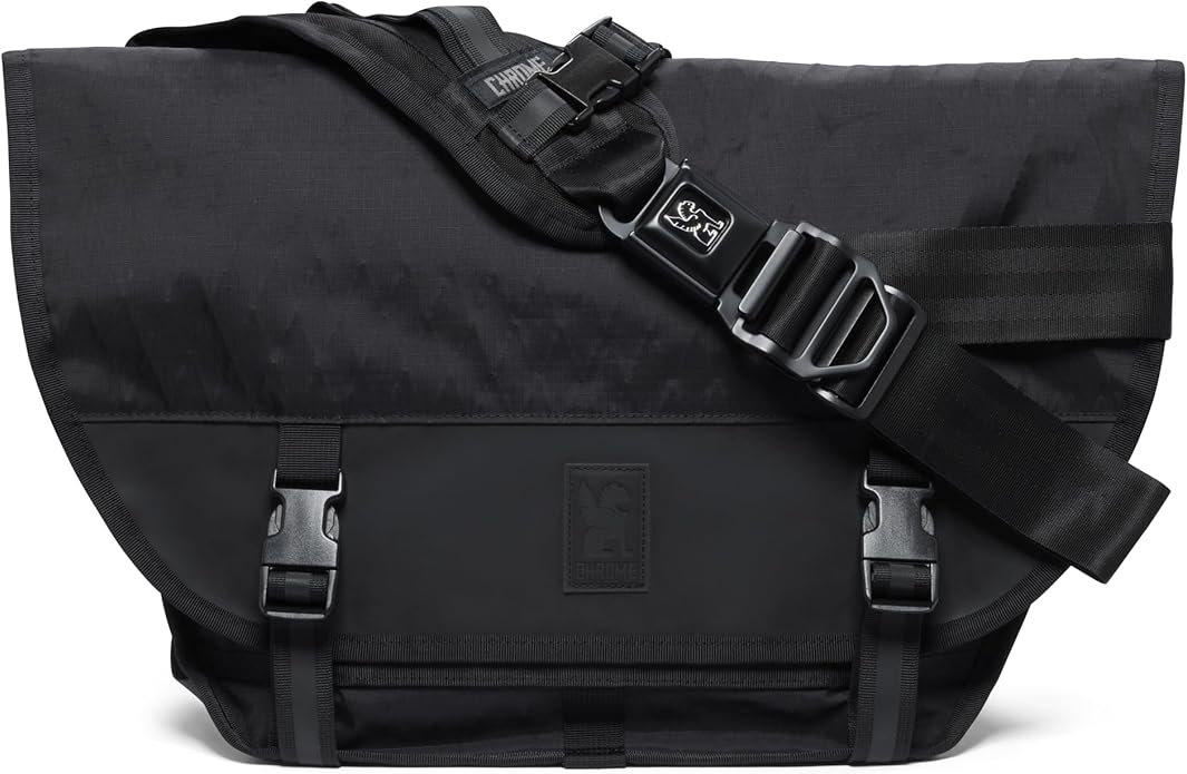 Chrome Industries Mini Metro Messenger Bag - 13 Inch Laptop Satchel with Signature Belt Buckle Closure, 20.5 Liter