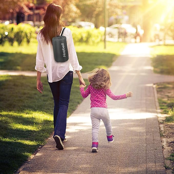 Playpen Mattress, Compatible with Regalo My Play Play Yard, Self Inflatable Comfortable with Carry Case - Dark Grey