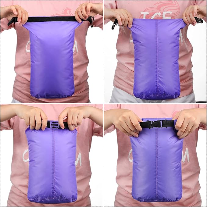 Shappy 6 Pcs Waterproof Dry Bag Set 6 Size Lightweight Sack and Long Adjustable Shoulder Strap 20/15/10/8/5/3l Outdoor Keep Gear Stuff Sack for Backpacking Boating Hiking Camping