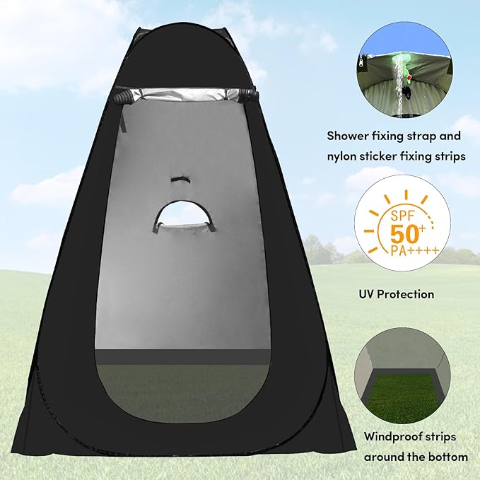 Pop Up Privacy Tent Shower Tent Changing Tent Portable Outdoor Camping Bathroom Toilet Tent Changing Dressing Room Privacy Shelters Room for Hiking and Beach Sun Shelter Picnic Fishing- Waterproof