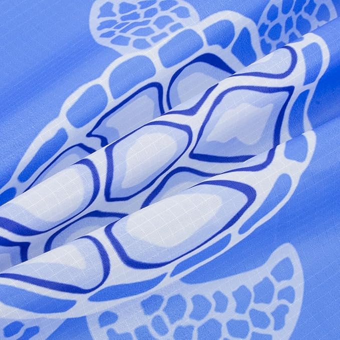 Beach Blanket Waterproof Sandproof, Blue Baby Sea Turtle Polyester Beach Mat Sand Free for 2-4 Adult, Extra Large Portable Compact Picnic Blankets for Outdoor, Travel,Camping,Hiking