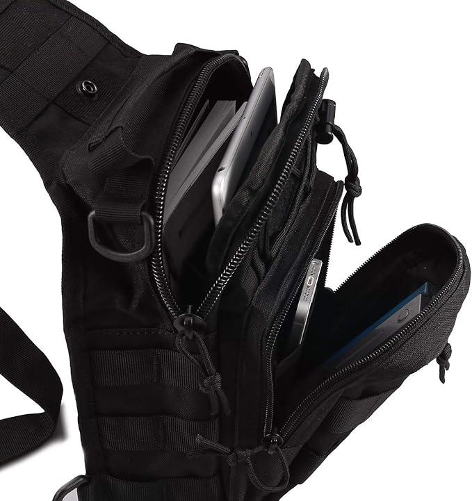 Tactical Shoulder Bag,1000D Outdoor Military Sling Daypack Backpack