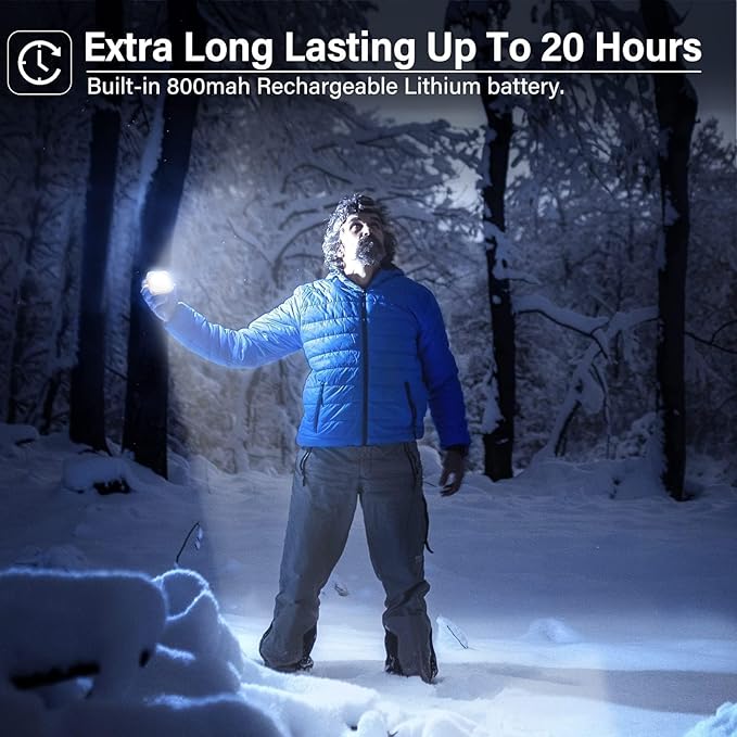 Rechargeable Camping Lights FLY2SKY 3 Pcs Tent Lights Mini Flashlight Portable LED Camping Lantern Survival Gear Camping Accessories for Hiking Backpacking Fishing Hurricane Emergency Outage