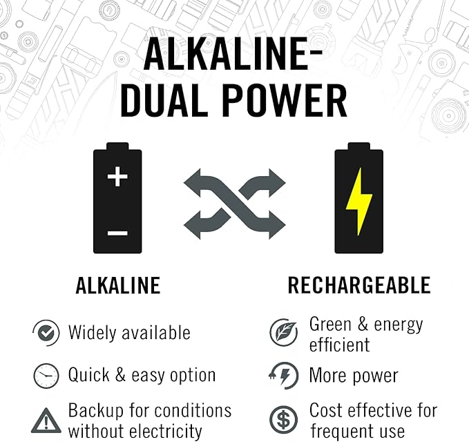 COAST EAL22 1250 Lumen Dual Color LED Emergency Light, Storm Proof, Power Bank, Durable for Outdoor & Survival - Compatible with 3 x D Batteries or ZX1010 Rechargeable Battery, Black