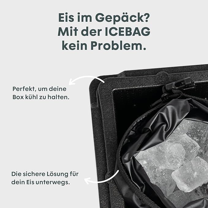 BOXIO - DRYBAG: 5L Waterproof Bag for Camping, Canoe, SUP, Boat & Outdoor - Food Safe Ice Bag Cool, Perfect Camping Accessory to Cool Shopping, black, Black, Black, Black