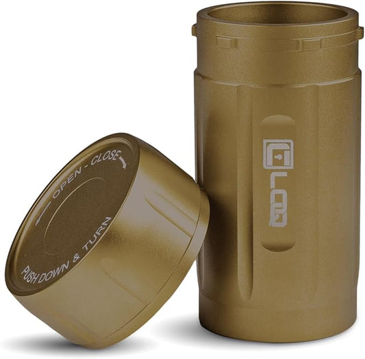 EDC120 Rugged Waterproof EDC Survival Tactical Storage Container, Zytel