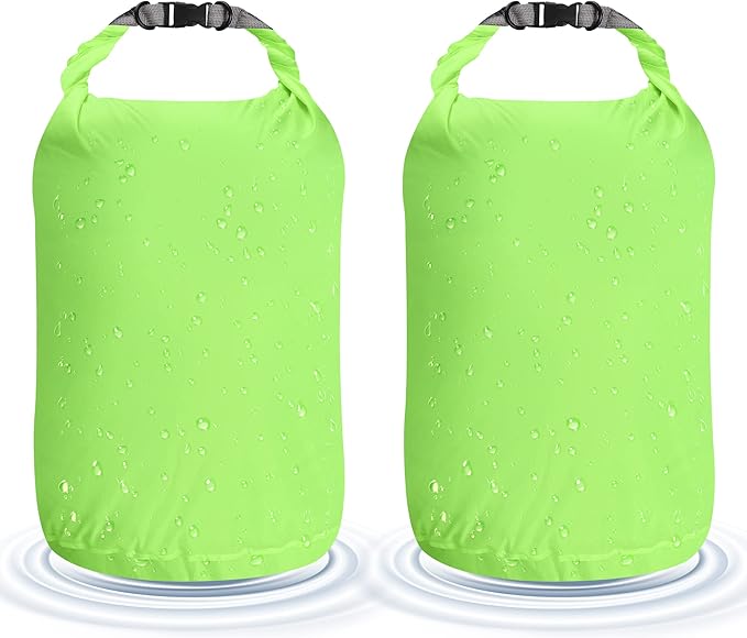 Desoto Waterproof Dry Bag 2 packs, 2L/5L/10L/20L/40L/70L Dry Sack Lightweight Portable, Dry Storage Bag to Keep Gear Dry Clean for Kayaking, Gym, Hiking, Swimming, Camping