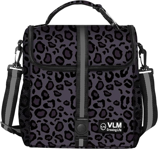 VLM Lunch Box for Women, Insulated Lunch Bag Women with Adjustable Shoulder Strap, Cute Lunch Tote Bag for Work,Picnic,Camping