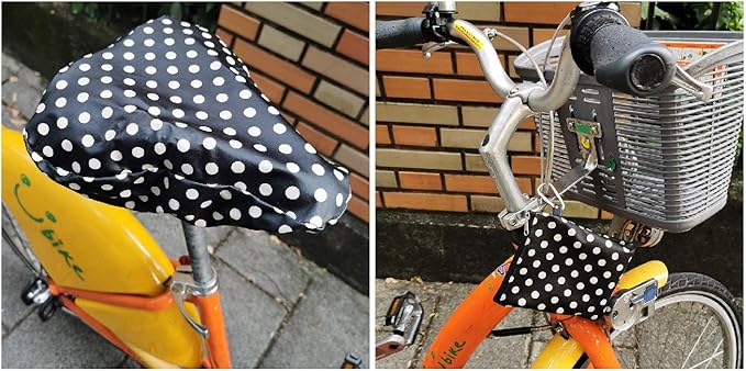 Tainada Water Resistant Bike Seat Bicycle Rainproof Dustproof Saddle Cover with Portable Storage Bag
