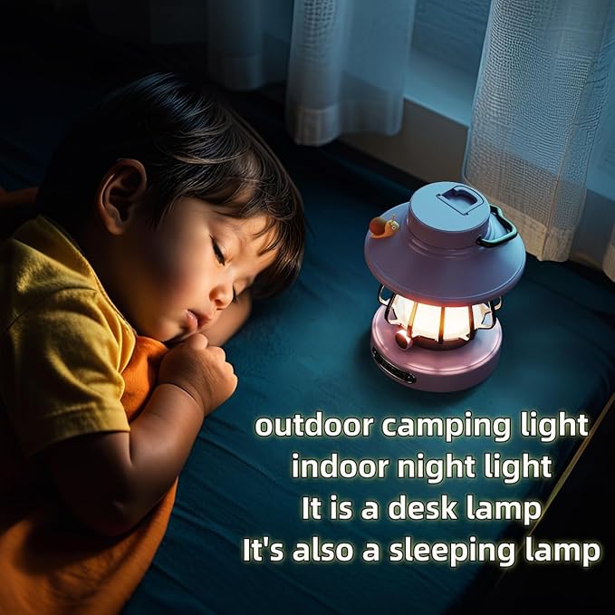 HOMY Gear lamp for Kids Set Toddler Flashlight Sky Lanterns Convenient LED Light Rechargeable Outdoor Indoor Essentials Table Portable Night Light Camping Lantern New Gift