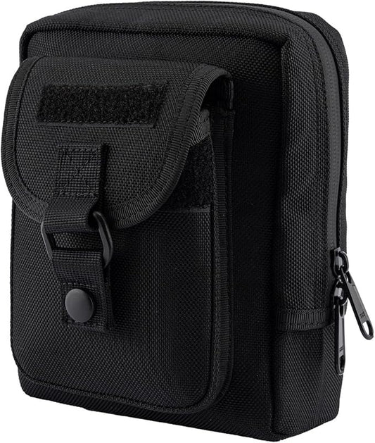 Compact Utility Gadget Pouch Tactical MOLLE Nylon Duty Belt Pouches for Police Law Enforcement Work EDC Small Tool Waist Bag for 6.1" Cellphone Outdoor Camping Hiking Organizer