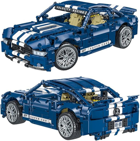 Building Blocks Racing Car Tech Sports Car 1: 14 Supercar Building Brick Racing Car Building Kit Adult Collectible Race Cars Model Great Gift for Boys, Girls, and Teens Ages 6+,1258PCS