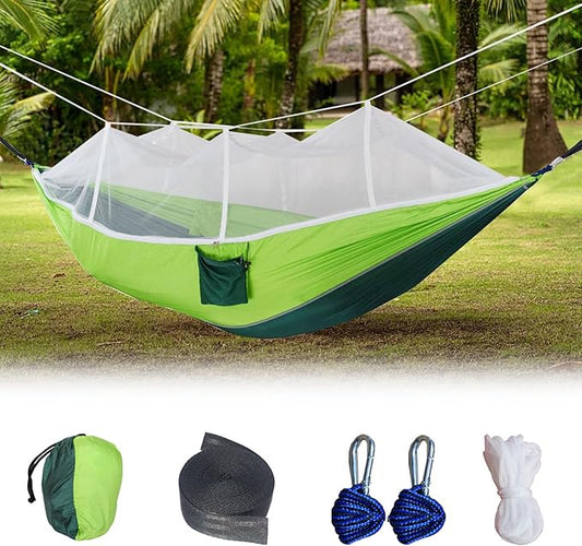 Camping Hammock, Lightweight Portable Hammock with Mosquito Net,Hammock with Bug Net,Tree Hammocks for Outside,Travel Hammock,Hammock Camping for Traveling Hiking