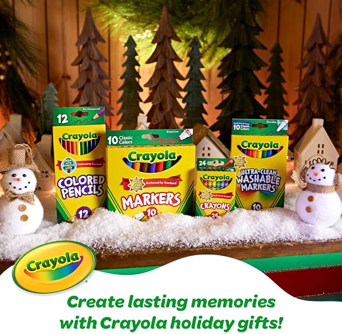 Crayola Ultimate Crayon Box Collection (152ct), Bulk Kids Crayon Caddy, Classic & Glitter Colors, Coloring Book Supplies, Gift for Kids