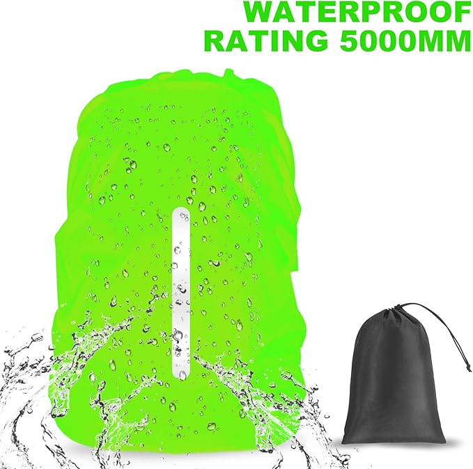 LAMA Waterproof Rain Cover for Backpack, Backpack Rain Cover with Reflective Strip and Antislip Cross Buckle Strap, Ultralight Compact Portable, for Cycling, Hiking, Camping, Traveling