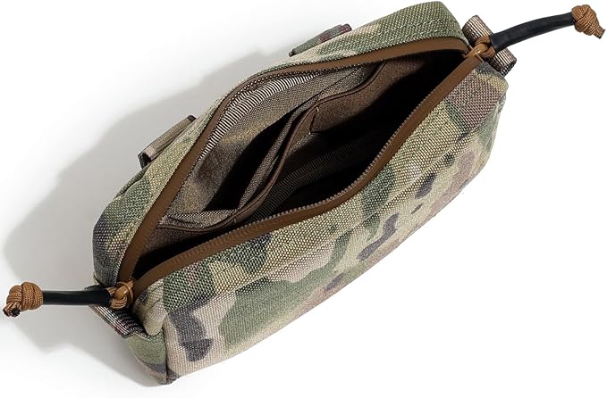 Tactical Belt Pouch EDC Waist Bag MOLLE Admin Pocket Modular Medical Kit Organizer Phone Holster Vest Pack Nylon Utility Zipper Wallet Small Gear Tool Carrier for Men Women Camping Hiking