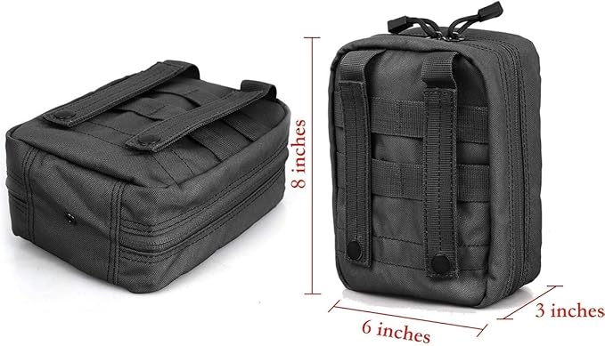 Carlebben EMT Pouch MOLLE Ifak Pouch Tactical MOLLE Medical First Aid Kit Utility Pouch