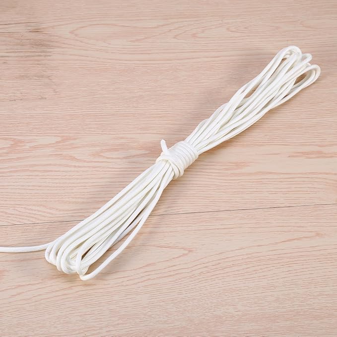 Camping Rope, ZJchao 9 Strand 550 Luminous Glow in The Dark Paracord Parachute Cord (White, 100ft)