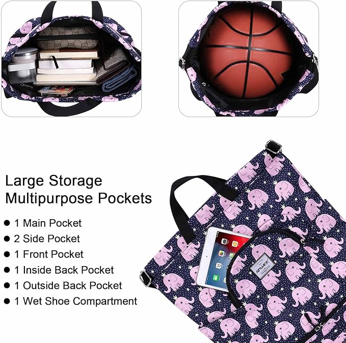 Dry Wet Drawstring Backpack with Shoe Compartment for Women Adjustable Gym Bag