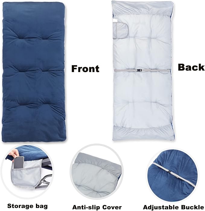 Gehannah Thick Camping Sleeping Pad, Soft Comfortable Microfiber Camping Cot Pads for Adults, Lightweight Foldable Sleeping mats for Traveling Hiking Backpacking Traveling
