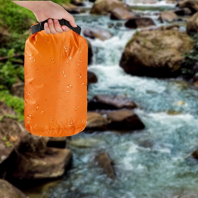Shappy 6 Pcs Waterproof Dry Bag Set 6 Size Lightweight Sack and Long Adjustable Shoulder Strap 20/15/10/8/5/3l Outdoor Keep Gear Stuff Sack for Backpacking Boating Hiking Camping